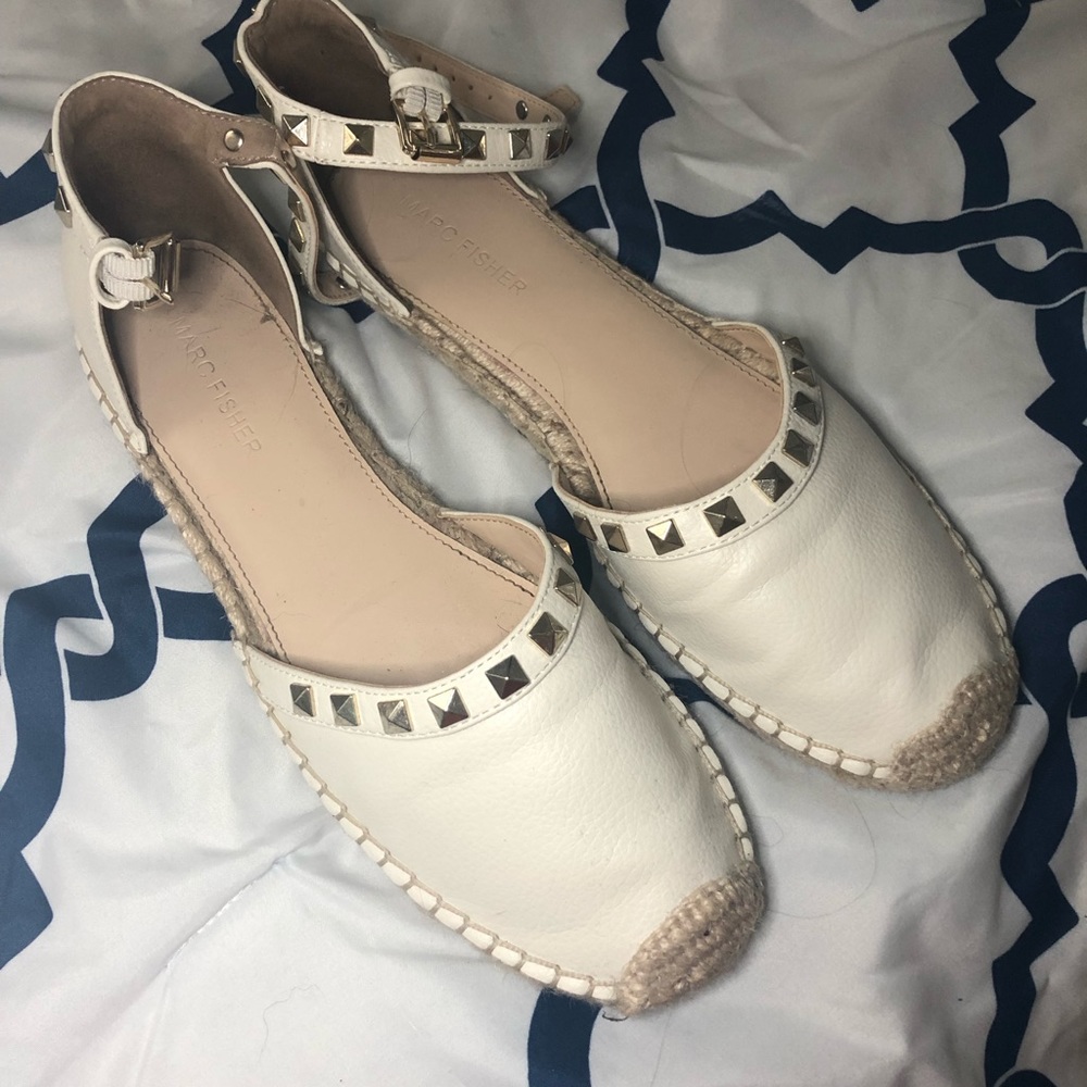 Marc Fisher espadrilles with rock studs